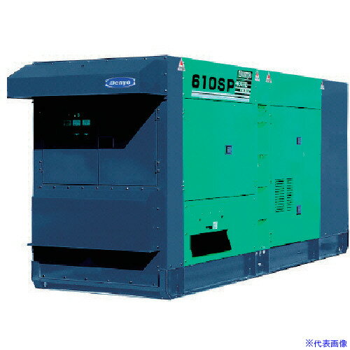 ■デンヨー 防音型ディーゼルエンジン発電機 554/610kVA(50/60Hz) DCA610SPM(8510283)[法人・事業所限定][外直送元] 1