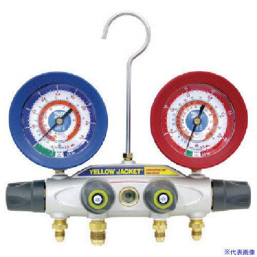 ■Asada R407C・R134a用ブルート2マニホールド 152cm標準ホース付 Y409235C(8521190)[法人限定][外直送元]
