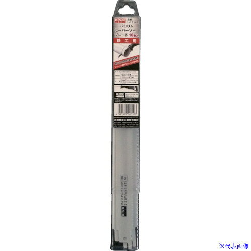 オレンジブック トラスコ中山　TRUSCOKSK バイメタルセーバーソーブレード (10本入) 〔品番:L1514R〕[ 注番:8524157]特長●コバルト含有バイメタルハイス鋼の複合材を使用することで、切断能力の向上と、よい刃持ちを実現することができました。●切断作業において、特に粉じんおよび火花の発生が少ないため、室内リフォーム作業やリサイクル作業に広く使用されています用途●配管工事、配線工事、リフォーム工事等に。仕様●山数：14●全長(mm)：250●有効刃長(mm)：230●厚さ(mm)：0.9●レクタングラーパック入数：10●切断能力：鉄工用・150mmまで(厚物向)仕様2●全てのメーカーの本体に適合する兼用型シャンク材質/仕上●コバルト入りバイメタルハイス鋼セット内容/付属品注意原産国（名称）日本JANコード4985572040103本体質量320gオレンジブック トラスコ中山　TRUSCOKSK バイメタルセーバーソーブレード (10本入) 〔品番:L1514R〕[注番:8524157][本体質量：320g]《包装時基本サイズ：275×30×15》〔包装時質量：325g〕分類》電動・油圧・空圧工具》切断用品》セーバーソーブレード☆納期情報：メーカー取り寄品（弊社より発送）