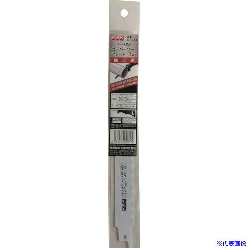 オレンジブック トラスコ中山　TRUSCOKSK バイメタルセーバーソーブレード鉄工用1枚入 〔品番:S6018〕[ 注番:8524171]特長●コバルト含有バイメタルハイス鋼の複合材を使用することで、切断能力の向上と、よい刃持ちを実現することができました。●切断作業において、特に粉じんおよび火花の発生が少ないため、室内リフォーム作業やリサイクル作業に広く使用されています用途●配管工事、配線工事、リフォーム工事等に。1枚パックでDIYにも便利です。仕様●山数：14●全長(mm)：200●有効刃長(mm)：180●厚さ(mm)：0.9●切断能力(mm)：鉄工用・125まで●パック入数：1仕様2●全てのメーカーの本体に適合する兼用型シャンク材質/仕上●コバルト入りバイメタルハイス鋼セット内容/付属品注意原産国（名称）日本JANコード4985572040189本体質量22gオレンジブック トラスコ中山　TRUSCOKSK バイメタルセーバーソーブレード鉄工用1枚入 〔品番:S6018〕[注番:8524171][本体質量：22g]《包装時基本サイズ：260×32×1》〔包装時質量：25g〕分類》電動・油圧・空圧工具》切断用品》セーバーソーブレード☆納期情報：メーカー取り寄品（弊社より発送）