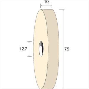 オレンジブック トラスコ中山　TRUSCOミニモ フェルトホイール ソフト φ75×10 (3個入) 〔品番:NA6121〕[ 注番:8525397]特長●両頭グラインダー、卓上研磨機用ブラシです。　●回転調整機能付ミニターバフマスターでより効果的な作業ができます。仕様●外径(mm)：75●厚さ(mm)：10●穴径(mm)：12.7●最高使用回転数(rpm)：3600仕様2●適合素材：セラミックス、ガラス、超硬合金、サーメット、工具鋼、合金鋼、一般鋼、ステンレス、アルミニウム、銅●種類：ソフト●穴径：φ12.7●厚み(mm)：10●ミニター卓上研磨機WM-30・WM-200用材質/仕上セット内容/付属品注意原産国（名称）日本JANコード4580120535508本体質量58gオレンジブック トラスコ中山　TRUSCOミニモ フェルトホイール ソフト φ75×10 (3個入) 〔品番:NA6121〕[注番:8525397][本体質量：58g]《包装時基本サイズ：80×95×35》〔包装時質量：58g〕分類》電動・油圧・空圧工具》研削研磨用品》フェルトディスク☆納期情報：メーカー取り寄品（弊社より発送）