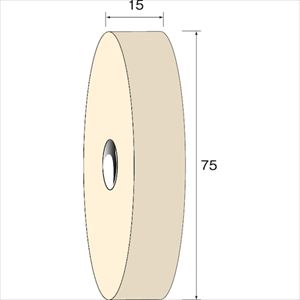 ■Minimo フェルトホイール ソフト φ75×15 (3個入) NA6122(8525398)[送料別途お見積り][法人限定][掲外..