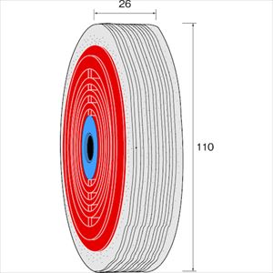 ■ミニモ リングバフホイール フェルト φ110 NA6702(8526173)[送料別途見積り][法人・事業所限定][掲外取寄]
