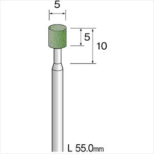 ■Minimo レジンボンドダイヤモンドバー#120 Φ5 JA1403(8527818)[送料別途お見積り][法人限定][掲外取寄](4)