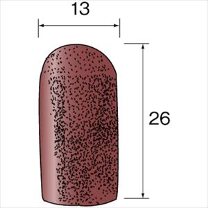 ■ミニモ キャップサンダー 先丸#240 φ13 (20本入) ES5713(8530320)[送料別途見積り][法人・事業所限定][掲外取寄]