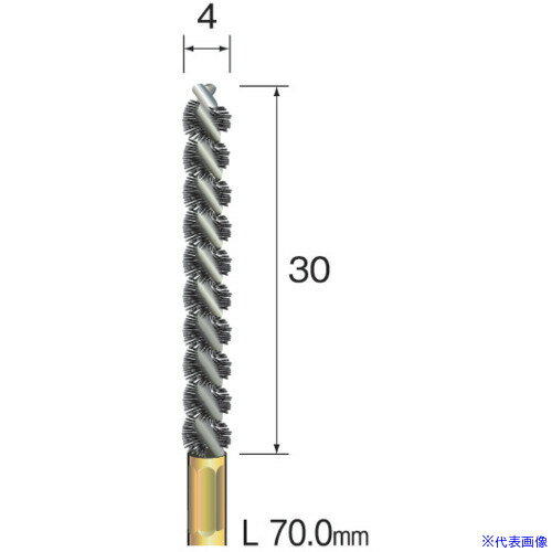 ■Minimo スパイラルホールブラシ ナイロン Φ4 FD2107(8530412)