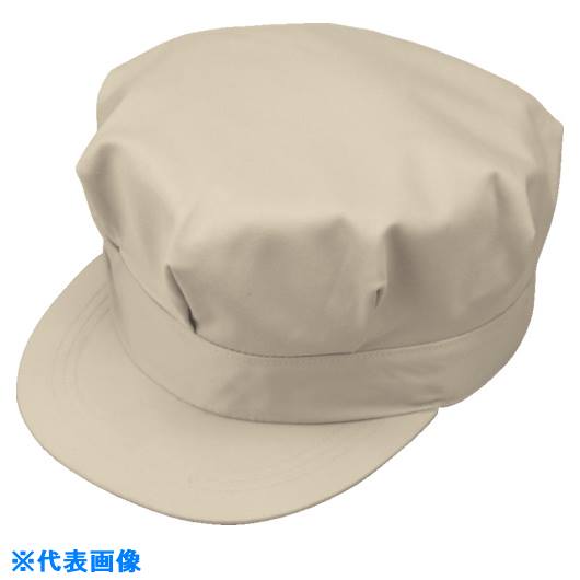■コーコス 八方型帽子P-4496 2PベージュL P44962L(8537855)[送料別途お見積り][法人限定][掲外取寄]
