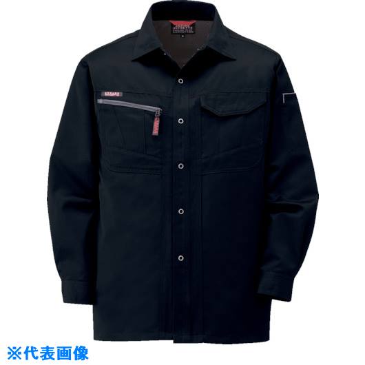 ■コーコス 長袖シャツA−1768 13ブラックSL A176813L(8540633)[送料別途お見積り][法人限定][掲外取寄]