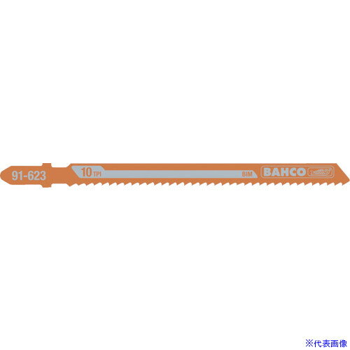 オレンジブック トラスコ中山　TRUSCOBAHCO ジグソーブレード 10山 有効刃長90mm 〔品番:916235P〕[ 注番:8549156]特長●標準的なTシャンクのジグソーブレードです。●Prog刃は、シャンクに近いところは細かい歯が付いており、遠くに行くほど粗い刃になります。用途●木・プラスチックなどの切断に。仕様●山数：10●全長(mm)：116●有効刃長(mm)：90●厚さ(mm)：1.50●適合機種：ボッシュ、マキタ、ハイコーキ（旧日立）、リョービなどのTシャンク形状のジグソー●切断能力(mm)木材合板：5〜50●切断能力(mm)化粧板：5〜50仕様2材質/仕上●炭素鋼セット内容/付属品注意原産国（名称）スイスJANコード7311518260064本体質量45gオレンジブック トラスコ中山　TRUSCOBAHCO ジグソーブレード 10山 有効刃長90mm 〔品番:916235P〕[注番:8549156][本体質量：45g]《包装時基本サイズ：200×85×2》〔包装時質量：1kg〕分類》電動・油圧・空圧工具》切断用品》ジグソーブレード☆納期情報：仕入れ先通常在庫品 (欠品の場合有り)