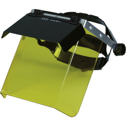 ■TRUSCO 二重防災面 遮光・イエロ かぶりタイプ イエロー 遮光度#9 TBM503YW(8550209)