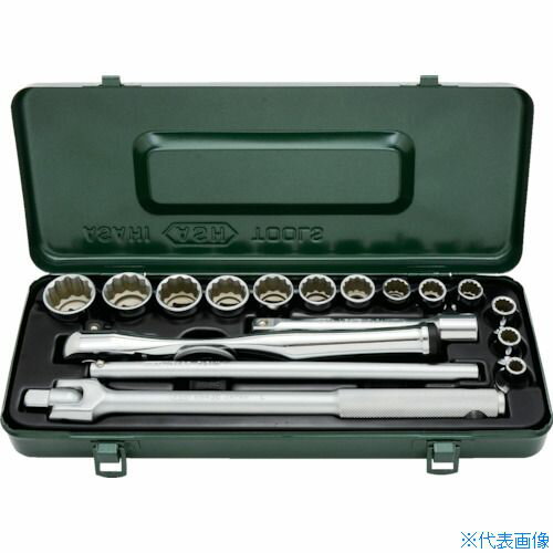 ■ASH レボウェイブソケットレンチセット12.7□×18PCS VO4231(8550864)