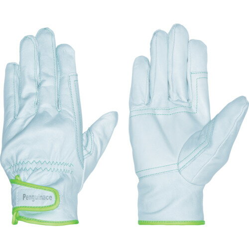 ■ペンギンエース 国産牛本革手袋 レインジャー・アテツキ(グリーン・Lサイズ) TH503L(8552968)