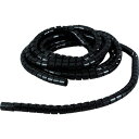 ■TRUSCO 電線保護材 スリットチューブ 5m 結束径22 黒 TKL20PEBK(8554864)