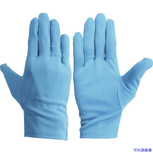 ■WINCESS スムス手袋 カラーナイロン手袋 マチ付 サックス M (10双入) 80101C4M(8557034)