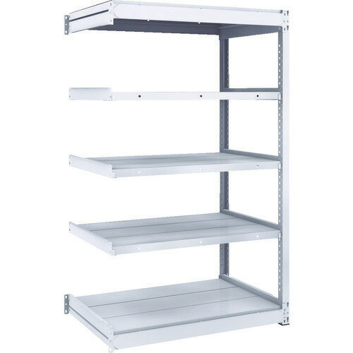 ■TRUSCO TUG型軽中量ボルトレス棚 200kg 連結型 940×624×H1500 5段 TUG20053L5B(8557884)[法人限定][直送元](3.0)