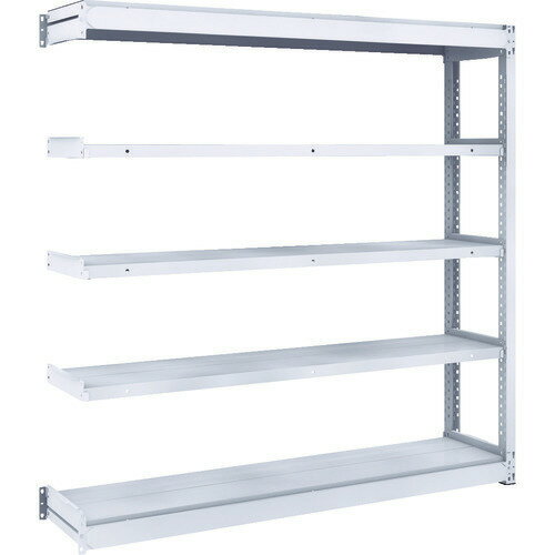 ■TRUSCO TUG型軽中量ボルトレス棚 200kg 連結型 1540×324×H1500 5段 TUG20055K5B(8557904)[法人・事業所限定][直送元]