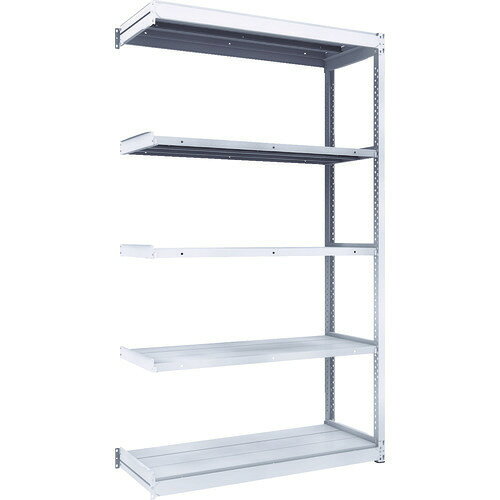 ■TRUSCO TUG型軽中量棚200kg連結 1240X474XH2100 5段 TUG20074S5B(8558000)[法人限定][直送元]