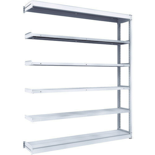 ■TRUSCO TUG型軽中量ボルトレス棚 200kg 連結型 1840×324×H2100 6段 TUG20076K6B(8558018)[法人限定][..