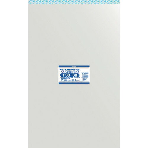 ■HEIKO OPP袋 テープ付き クリスタルパック T38−60 50枚入り 6741500T3860(8562744)