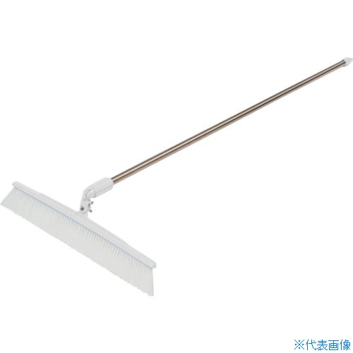 ■BURRTEC バーキュートプラス 衛生管理用ほうき クネットタイプ幅広 ソフト白 BCP45K−BH60SW 450×1130mm 63101001(8563065)[送料別途お見積り][法人限定][メーカー取寄]