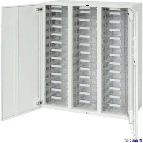 ■DAISHIN 壁面収納庫 両開きレターケース型 下置き専用D450 ホワイト V94511HPDA(8569813)[法人限定][外直送元]