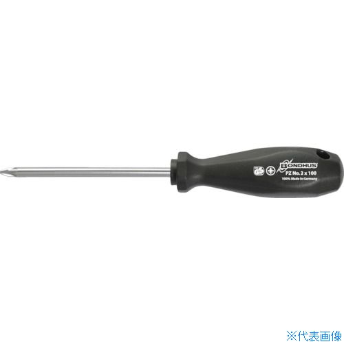 オレンジブック トラスコ中山　TRUSCOBONDHUS ポジドライブ・ドライバー 1113 PZ2×100 〔品番:1113〕[ 注番:8570596]特長●手にフィットする8面ハンドルが、最大のトルクを伝えます。●硬度とトルク値はドイツDIN規格及びISO基準以上です。●ブレードを差し込んでの強力な締め付け作業も可能です。●作業中に回転しないようにデザインされています。仕様●刃先：PZ No.2●軸長(mm)：100●全長(mm)：200仕様2●ニッケルメッキ仕上げ●DIN　ISO8764のもと製造材質/仕上●軸：クロムバナジウム鋼●グリップ：ポリプロピレン樹脂セット内容/付属品注意原産国（名称）ドイツJANコード4016758011133本体質量77gオレンジブック トラスコ中山　TRUSCOBONDHUS ポジドライブ・ドライバー 1113 PZ2×100 〔品番:1113〕[注番:8570596][本体質量：77g]《包装時基本サイズ：200×33×33》〔包装時質量：77g〕分類》手作業工具》ドライバー・六角棒レンチ》樹脂柄ドライバー☆納期情報：仕入れ先通常在庫品 (欠品の場合有り)