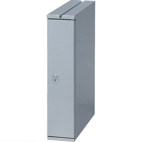 ■ぶんぶく 機密書類回収ボックス(デスクサイド)シルバー KIMS7(8575337)[法人限定][外直送元]