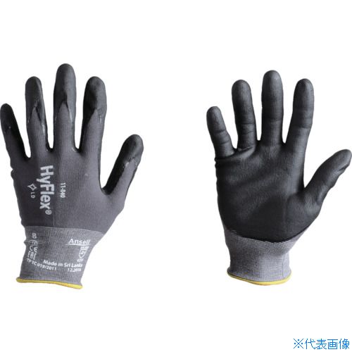オレンジブック トラスコ中山　TRUSCOAnsell ニトリル背抜手袋 ハイフレックス 11−840 XLサイズ 〔品番:1184010〕[ 注番:8580654]特長●独自のFORTIX［［TM上］］テクノロジーによるニトリルコーティングは高い耐久性とグリップ力、通気性を提供します。●耐久性、使い心地、指先の動かしやすさを高いレベルでバランスよく備えており、様々な種類の作業を行う人に最適です。●手のひら全体にぴったりと吸い付くフィット感で、快適な装着感と手の繊細な感覚を提供します。●手の自然な形状と一致させるため、小指の付け根、指先、手のひら全体に最適化されたニット生地を採用しています。用途●小型〜中型部品の組立に。●運送業や物流業。●自動車・航空整備業。●一般作業。仕様●色：グレー/ブラック●サイズ：XL●ゲージ数：15●全長(cm)：20.0〜27.5●手のひら周り(cm)：20.0●中指長さ(cm)：8.1●厚さ(mm)：1仕様2●シリコンフリー●EN388：2016規格：耐摩耗レベル4、耐切創レベル1、耐引裂レベル3、耐突刺レベル1、EN ISO耐切創レベルA●EN388規格：耐摩耗レベル4、耐切創レベル2、耐引裂レベル3、耐突刺レベル1材質/仕上●繊維部：ナイロン、スパンデックス●すべり止め部：発泡ニトリルゴムセット内容/付属品注意原産国（名称）スリランカJANコード本体質量44gオレンジブック トラスコ中山　TRUSCOAnsell ニトリル背抜手袋 ハイフレックス 11−840 XLサイズ 〔品番:1184010〕[注番:8580654][本体質量：44g]《包装時基本サイズ：345×150×30》〔包装時質量：50g〕分類》保護具》作業手袋》すべり止め背抜き手袋☆納期情報：仕入れ先通常在庫品 (欠品の場合有り)