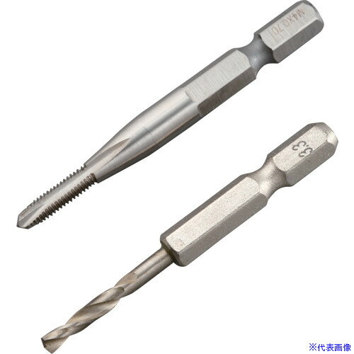 ■ミツトモ 六角軸ポイントタップ M4×0.7mm 3.3mm下穴ドリル付 22261(8587862)