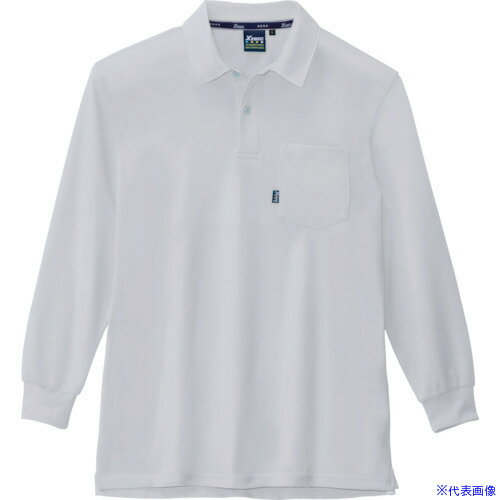 ■ジーベック 長袖ポロシャツ6145-22-3L 6145223L(8606862)[送料別途見積り][法人・事業所限定][掲外取寄]
