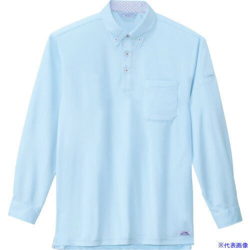 ■ジーベック 長袖ポロシャツ6185-42-L 618542L(8607349)[送料別途見積り][法人・事業所限定][掲外取寄]