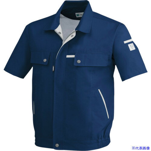 ■XEBEC 半袖ブルゾン1551−19−S ディープネイビー 155119S(8612352)[送料別途お見積り][法人限定][掲外取寄]