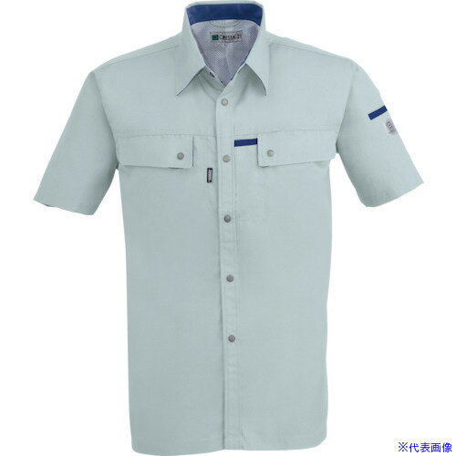 ■ジーベック 半袖シャツ1552-605-5L 15526055L(8612455)[送料別途見積り][法人・事業所限定][掲外取寄]