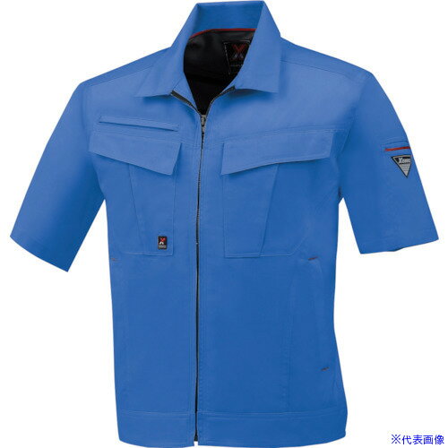 ■XEBEC 半袖ブルゾン1651−40−3L ブルー 1651403L(8613034)[送料別途お見積り][法人限定][掲外取寄]