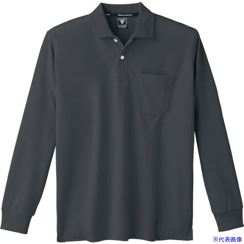 ■ジーベック 長袖ポロシャツ6035-25-4L 6035254L(8616025)[送料別途見積り][法人・事業所限定][掲外取寄]