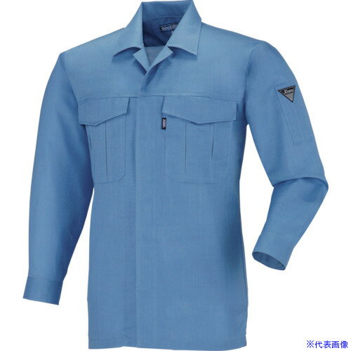 ■XEBEC 長袖シャツ6253−40−S ブルー 625340S(8616329)[送料別途お見積り][法人限定][掲外取寄]