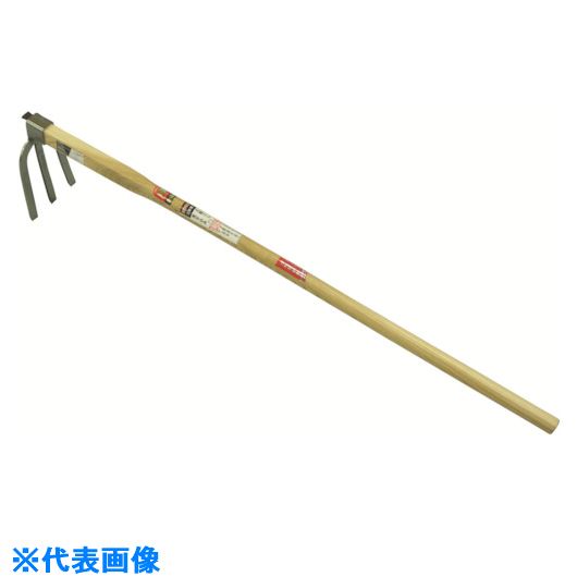 ■金象 ステンレス三本鍬1050タモ柄付 075481(8681986)[送料別途お見積り][法人限定][外直送]