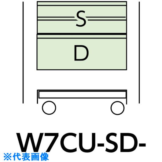 オレンジブック トラスコ中山　TRUSCOヤマテック スペシャルワゴン 移動式 キャビネット浅型2段×1台、超深型1段×1個 ヤマテックグリーン 〔品番:W7CUSDG〕[ 注番:8683687]特長●豊富なオプションによりカスタマイズ可能です。仕様●品名：移動式　キャビネット浅型2段×1台、超深型1段×1個●間口(mm)：750●奥行(mm)：500●高さ(mm)：870●色：グリーン●キャスター：100φゴムキャスター自在ストッパー付2個、固定2個●全体均等耐荷重(自重含む)(kg)：320●キャビネット：浅型2段タイプ1台、超深型1段タイプ1個仕様2●キャスター：100φゴムキャスター自在ストッパー付2個、固定2個●全体均等耐荷重(Kg)：320(自重含む)●キャビネット：浅型2段タイプ1台、超深型1段タイプ1個材質/仕上●本体：スチールセット内容/付属品注意●最下段の棚板はかぶせ型になります。原産国（名称）日本JANコード4580696206093本体質量47.7kgオレンジブック トラスコ中山　TRUSCOヤマテック スペシャルワゴン 移動式 キャビネット浅型2段×1台、超深型1段×1個 ヤマテックグリーン 〔品番:W7CUSDG〕[注番:8683687][本体質量：47.7kg]分類》物流・保管用品》ツールワゴン》スチール製ワゴン（ボルトタイプ）☆納期情報：オレンジブック掲載以外でメーカー直送品（送料元払い）【法人限定＝会社名ご記入お願い致します。】※北海道・沖縄・離島は運賃別途商品も含む