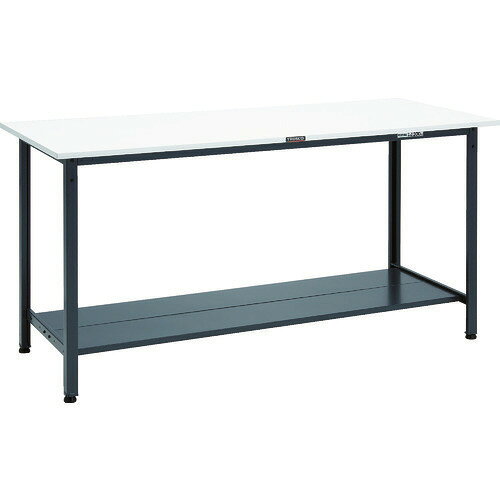Rakuten - ■TRUSCO 軽荷重立作業台(300kg)HAE型 1800X750XH900 下棚2枚付 ダークグレー色 HAE1800LT2DG(8688666)[法人限定][直送元]