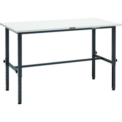 ■TRUSCO 軽荷重作業台高さ調節式(150kg)AEM型 1500X750XH650〜950 基本タイプ ダークグレー色 SAEM1500..