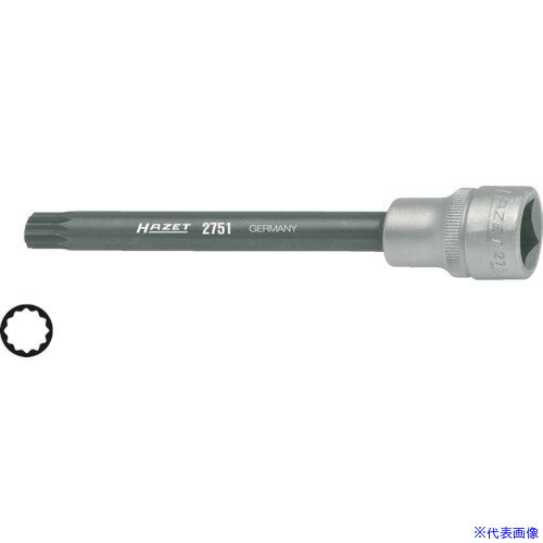 ■HAZET シリンダーヘッドスクリュードライバーソケット 差込角12.7mm 2751(8689160)[送料別途お見積り][法人限定][掲外取寄]