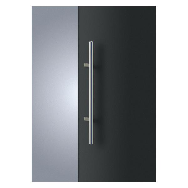 UNION(ユニオン) ドアハンドル 押し棒 T2231-01-205 ステンレス ヘアライン＋ブルーペイント[ネオイズム]