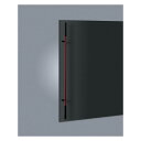 UNION(ユニオン) ドアハンドル 押し棒 T2681-35-156-L1925 ユニウッド レッド(クリアペイント)+ブラックペイント+ステンレス 硫化イブ...