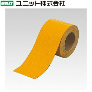 ユニット 374-28 ユニラインテープ 黄 反射 100mm幅×5m巻 合成ゴム(4)