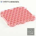 ワタナベ工業 抗菌システムスノコ ハード 100枚セット カラー:ローズ 土足用 日本製 HA-1504(3)