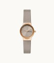 スカーゲン(SKAGEN) FREJA LILLE 二針 グレーストーン LiteHide レザーウォッチ SKW3005