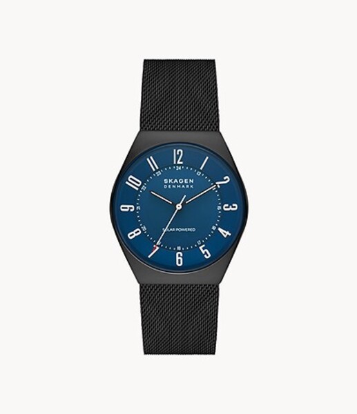 スカーゲン(SKAGEN) GRENEN ソーラー ミッドナイト ステンレススチール メッシュウォッチ SKW6837