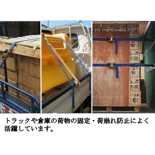 WCP 三方良し ラッシングベルト [246196-01] ラッシング　セフティフック　破断4T...