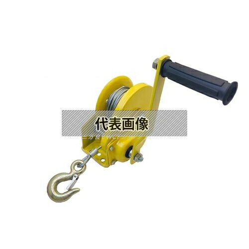 WCP 三方良し ミニハンドウインチ [246332-01] オートブレーキハンドウインチ820kg　ワイヤー10m付