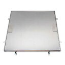 ◆ 床点検口 フロアーハッチ 屋内用 ステンレス製 把手ロック式 樹脂タイル張物用 MSXS-P300 300mm